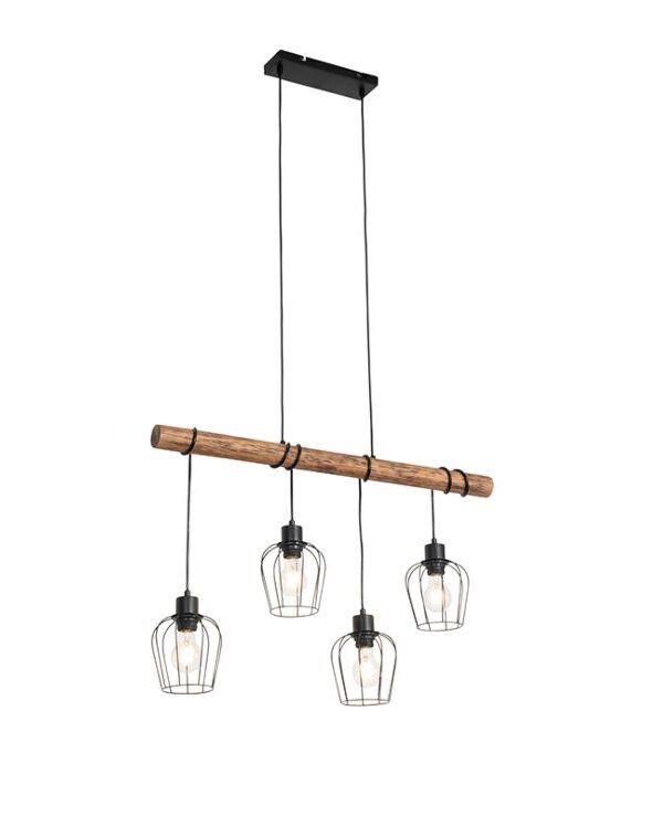 Rural hanging lamp black